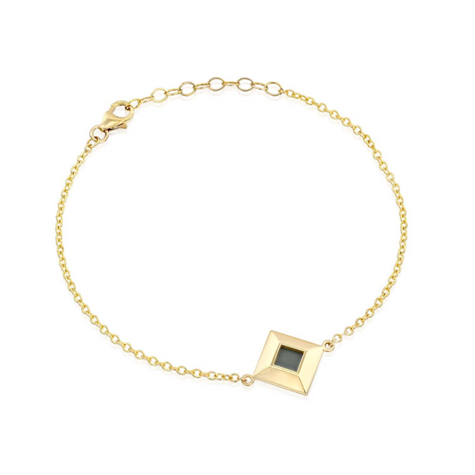 Bracelete Nanochip Biblia Banhado em Ouro 18K