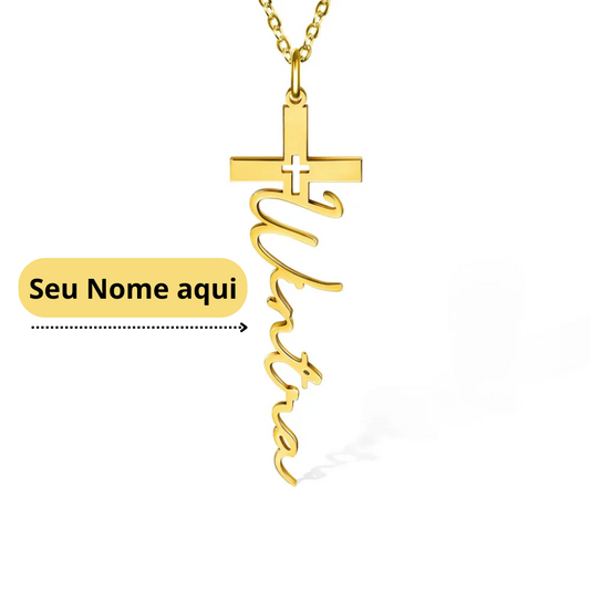 Colar Crucifixo Personalizado